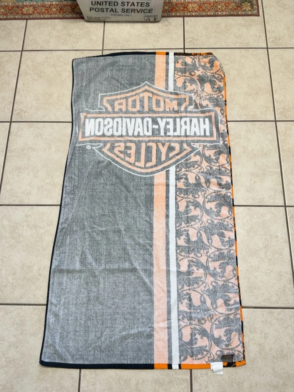 Harley-Davidson 2014 Bar & Shield Racing Stripe Cotton Beach Towel